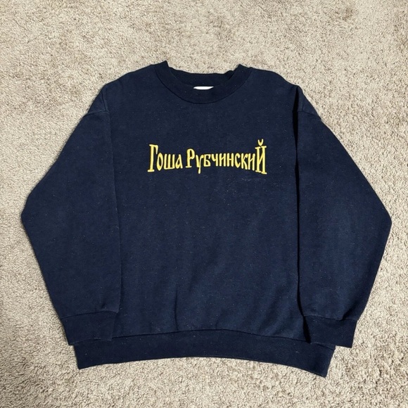 Gosha Rubchinskiy Navy Crewneck Sweater